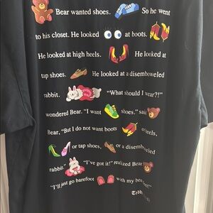 Teddy Fresh “Bear wanted shoes” black tee